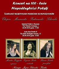 Koncert „Śladami wybitnych polskich kompozytorów – z okazji 100-lecia niepodległości Polski”, 28.09.2018