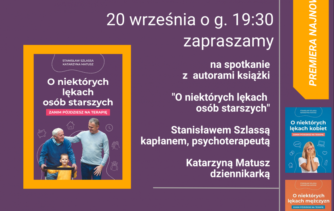 Prezentacja książki “O niektórych lękach osób starszych” – 20.09.2022